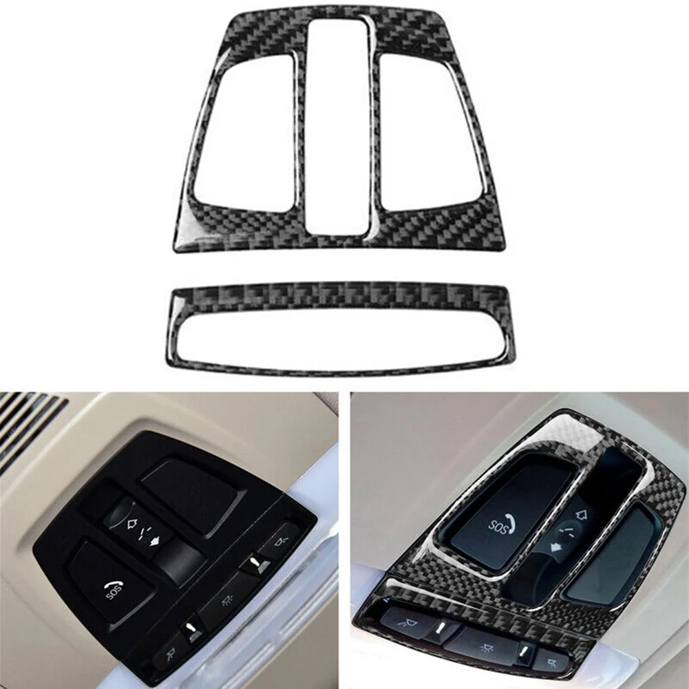 

Car Carbon Fiber Reading Light Panel Frame Trim High-quality Stylish Car Interior Panel Trim Cover For BMW F20 F30 F34 F32 X6