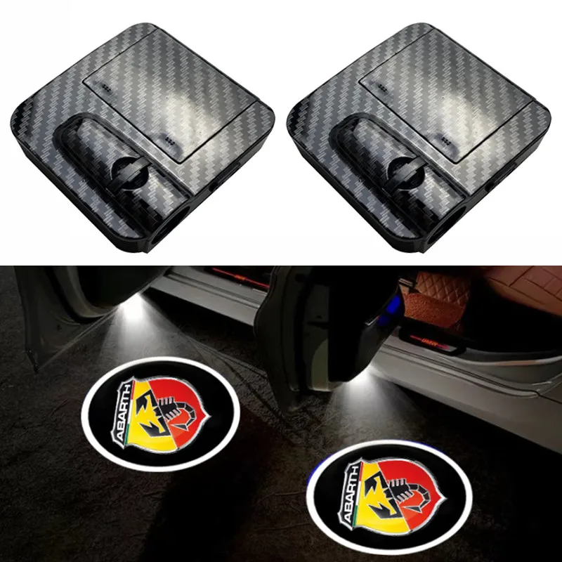 

2 pieces of LED door welcome light car logo projection lamp for Abbas BYD Lamborghini Ferrari Lincoln Chery Harvard accessories