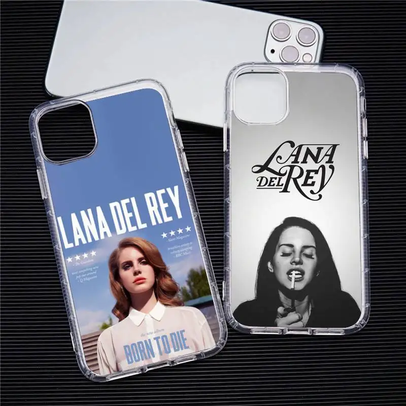 

Lana Del Rey Singer Kraft Phone Case For Iphone 11 12 13 14 Pro Max 7 8 Plus X Xr Xs Max Se2020 13mini Transparent Cover