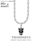 Ожерелье с подвеской в виде короля черепа, ювелирное изделие в европейском стиле из стерлингового серебра 2020 пробы, подарок для женщин и мужчин, лето 925