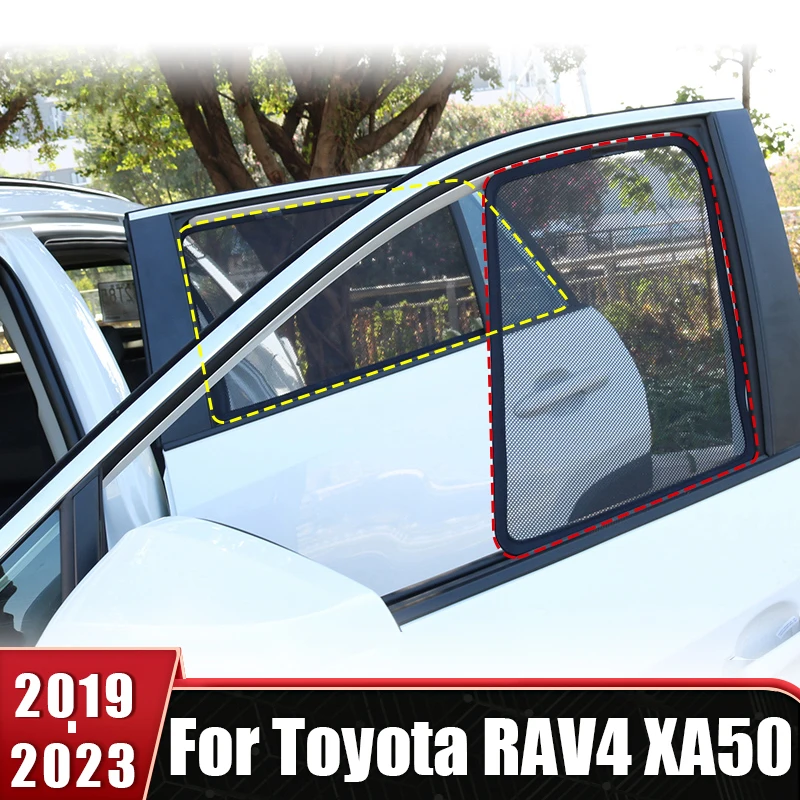 

Side Wingdow Sunshade Curtain Front Rear Sun Blind Cover For Toyota RAV 4 2019-2021 2022 2023 RAV4 XA50 Hybrid Car Accessories