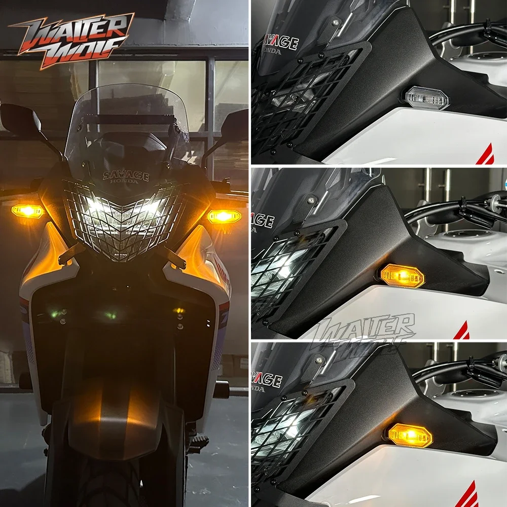 Передний светодиодный индикатор поворота дневные ходовые огни для Honda XL750 Transalp 750