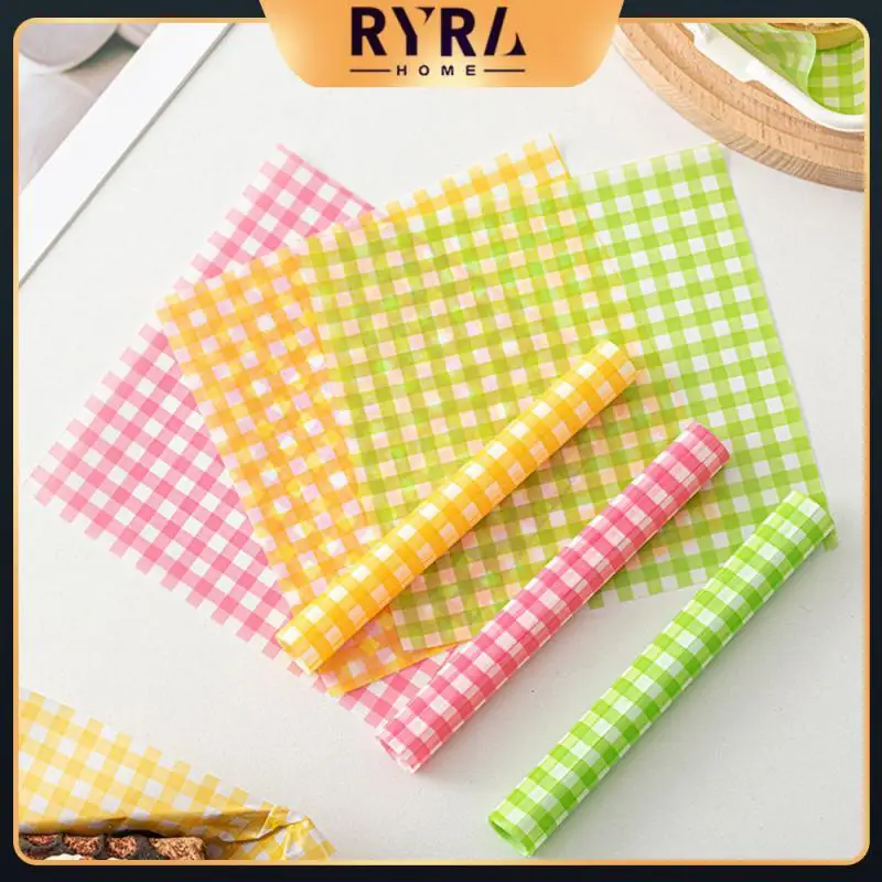 

Wholesale Bread Oilpaper Patterned Air Fryer Special Paper Cake Dessert Paper Sandwich Burger Wrapping Baking Tool