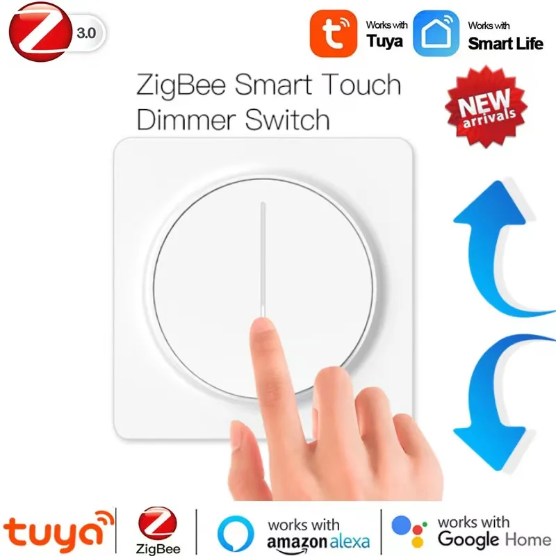 

Умный настенный диммер Tuya ZigBee/Wi-Fi, 100-240 В