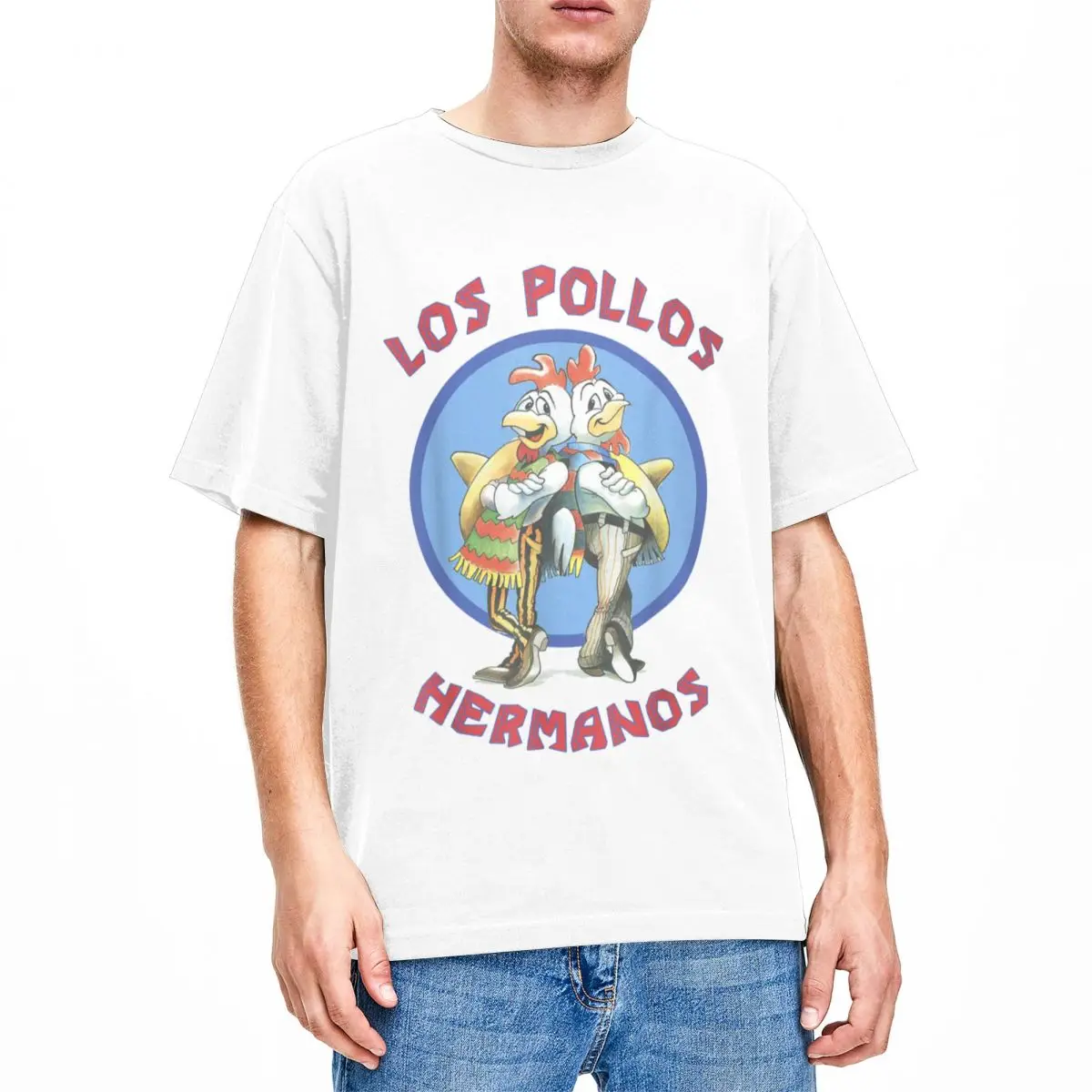 

Funny Los Pollos Hermanos T-Shirt for Men Women O Neck 100% Cotton Breaking Bad Short Sleeve Tees Gift Idea Clothes