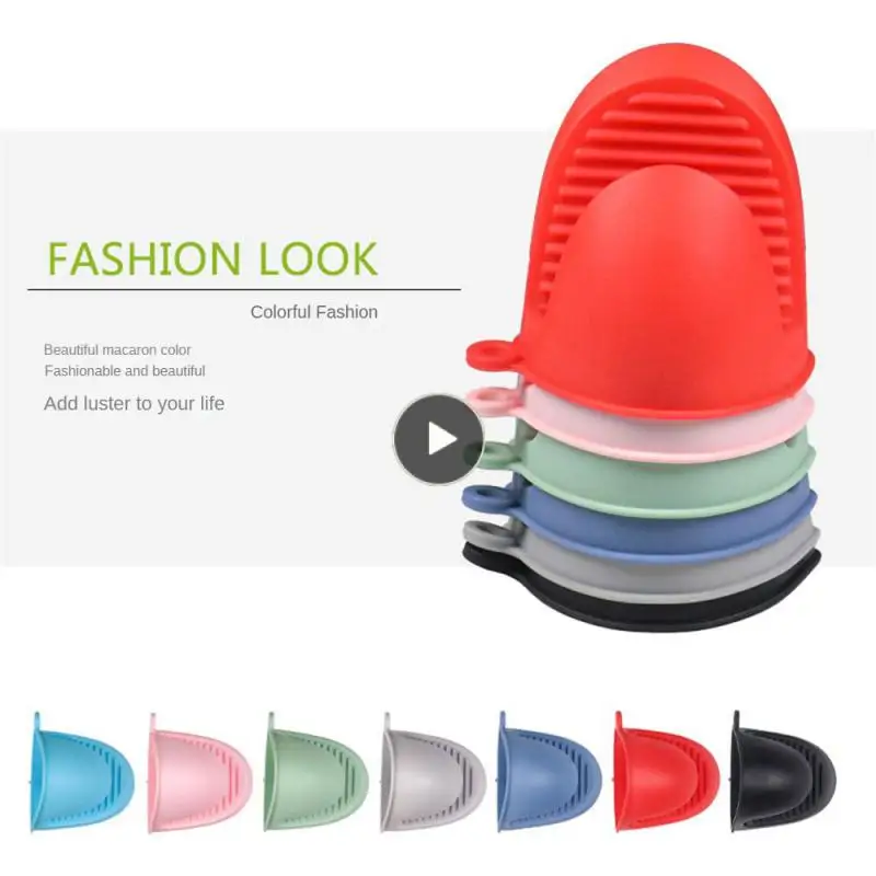

Cartoon Scald Resistant Gloves Heat Insulation Non-toxic Silicone Hand Clip Scald Proof Stpp Kitchen Tool Fittings Of A Machine