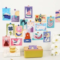 poster cute girl candy little leisure series of small cards wall decoration room background photos wall stickers postcards
