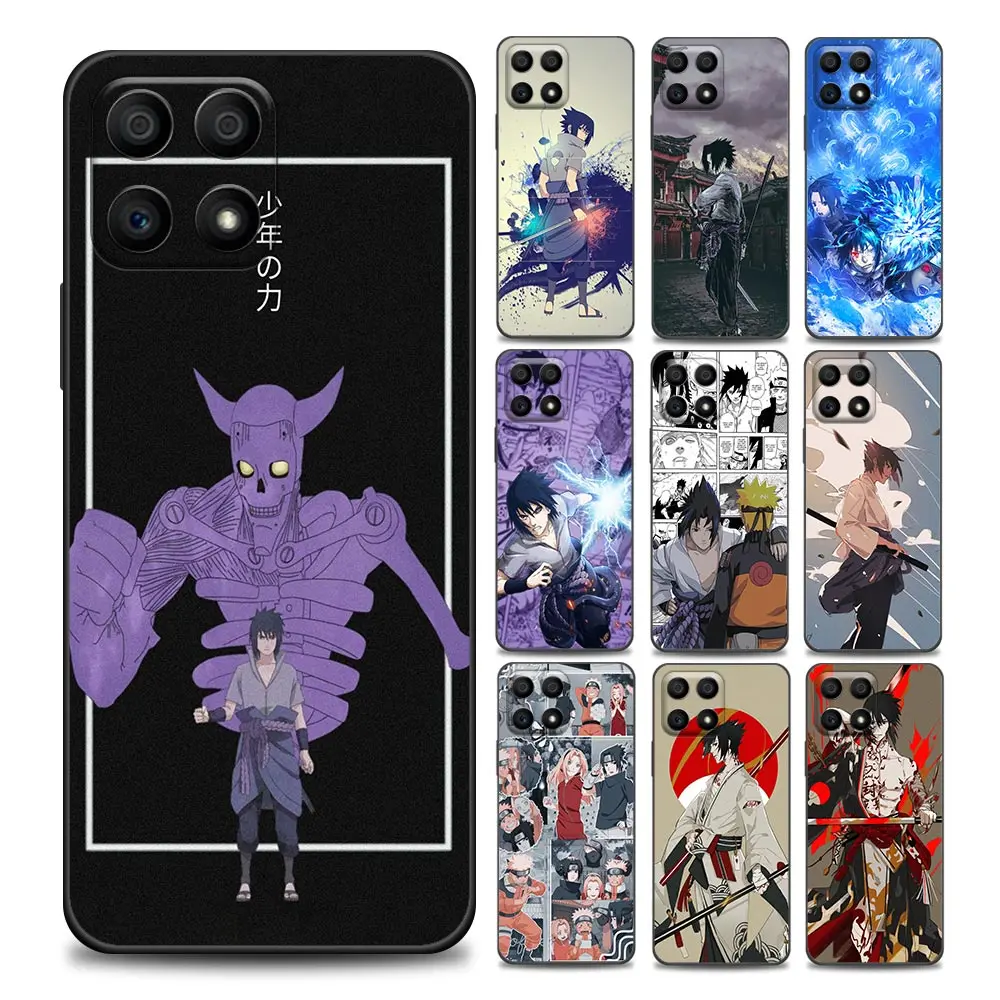 

Anime Naruto Uchiba Sasuke Retro style Phone Case for Honor 8X 9S 9A 9C 9X Lite Play 9A 50 10 20 30 Pro 30i 20S Soft Silicone