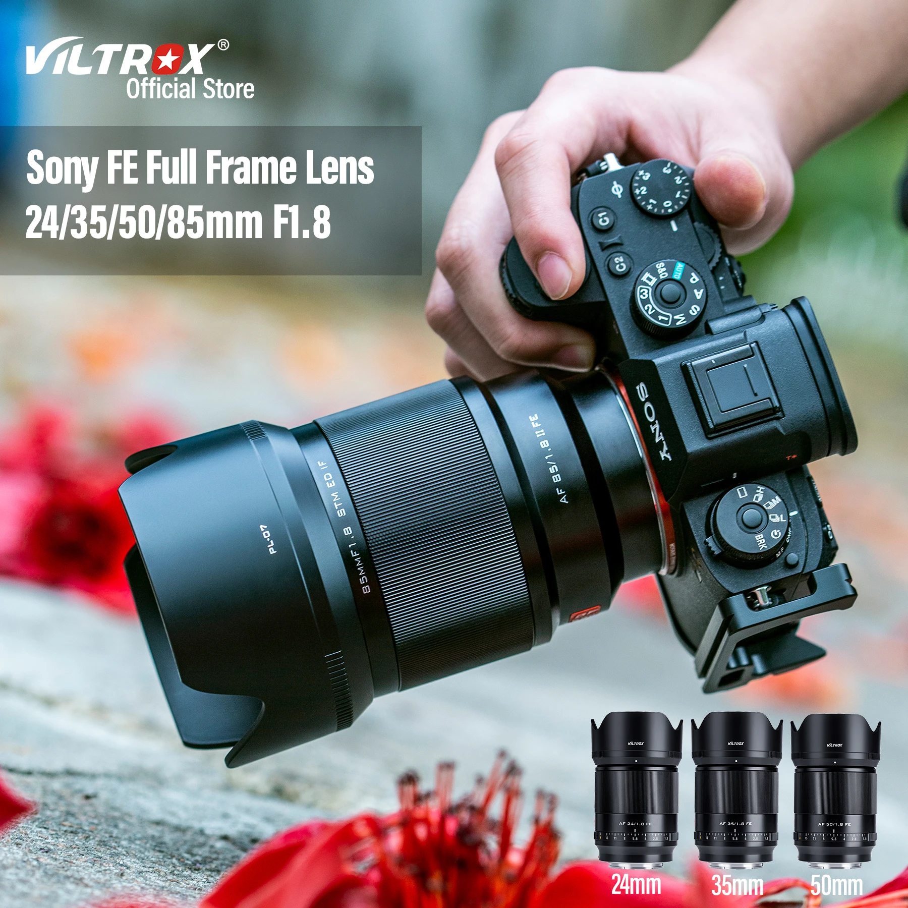 Фото Viltrox 85mm 1.8 24mm F1.8 для Sony Nikon объектив для камеры полнокадровый портретный объектив с автофокусом Sony E объектив a7c a7m4 fx3 z5 z6 zf z7 №2