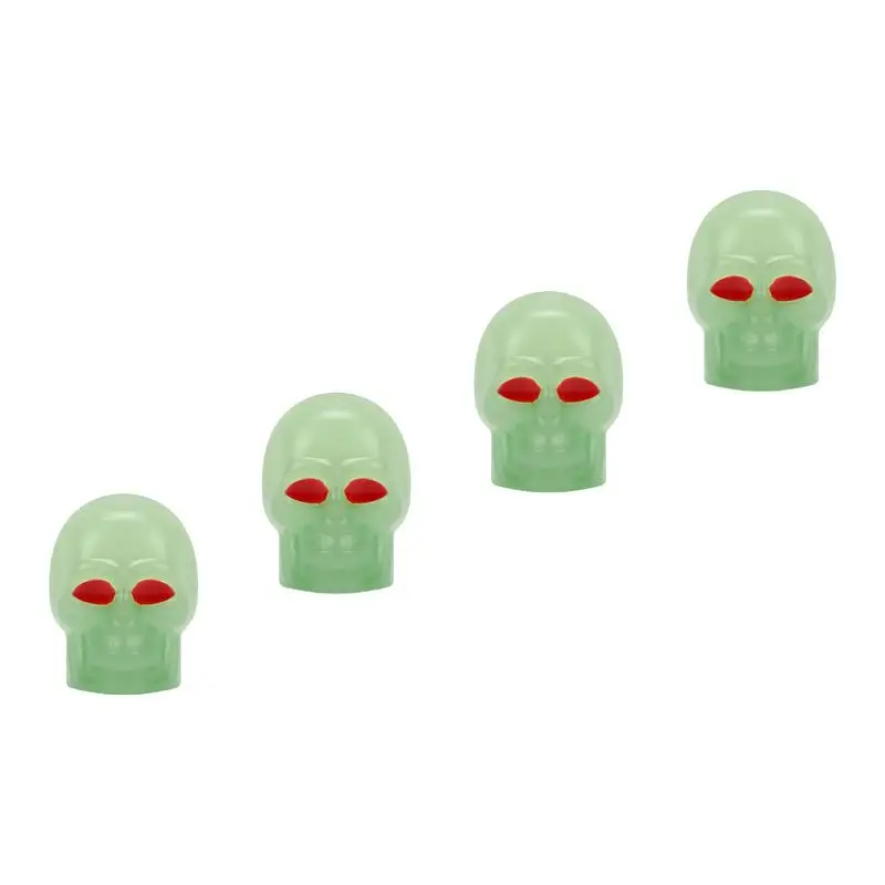 

Fluorescent Skull Valve Caps Universal Fluorescent Valve Caps For Car Tire Universal Tire Valve Stem Caps For Cars Trucks Motorc