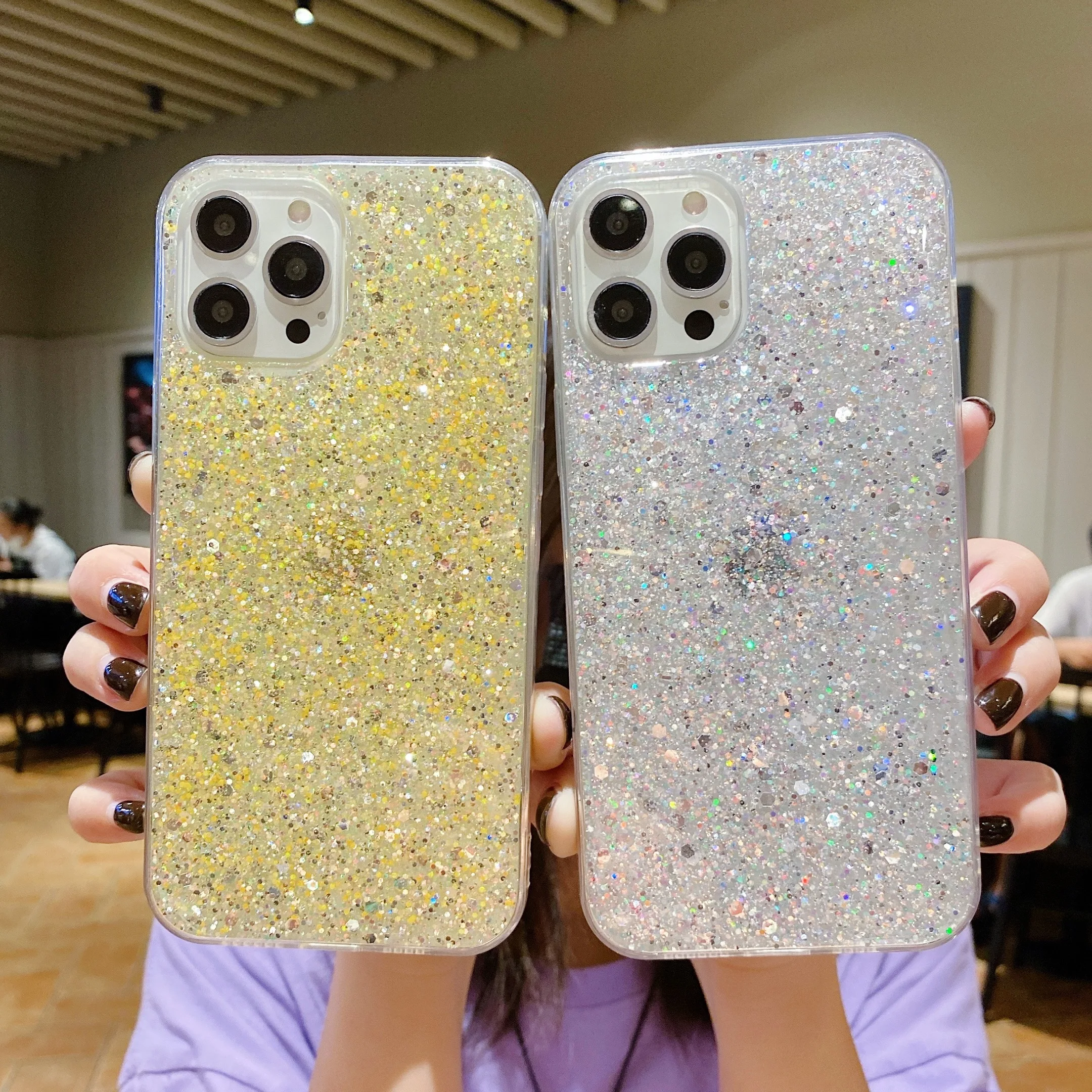 

Glitter Sequins Case For Realme 8i 9i C35 C21 C11 5 7 8 9 X7 Q2 Pro 7i V13 GT Neo V3 V5 V15 C15 C12 C25 C20 C2 Cover Funda Coque