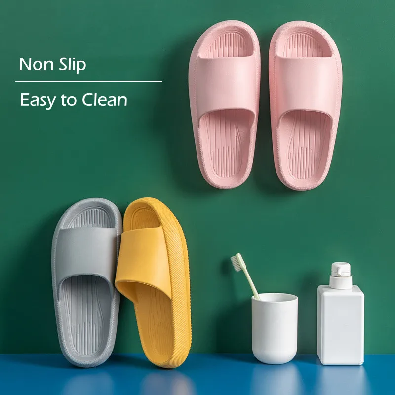 

Cloud Slippers Orthopedic Sandal Thick Platform Bathroom Non-slip Men Casual Flip-flops Outdoor Women Soft EVA Indoor Slides
