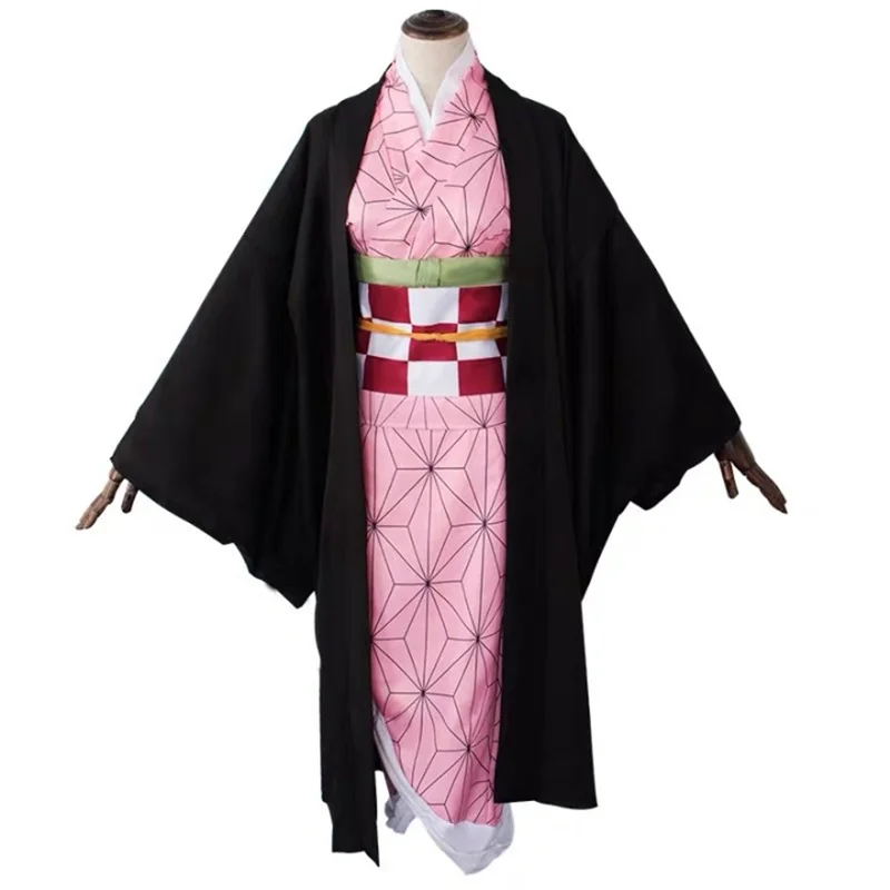 Cosplay Adult Kids Anime Demon Slayer Kimetsu no Yaiba Kamado Nezuko Kimono Costume Clothes