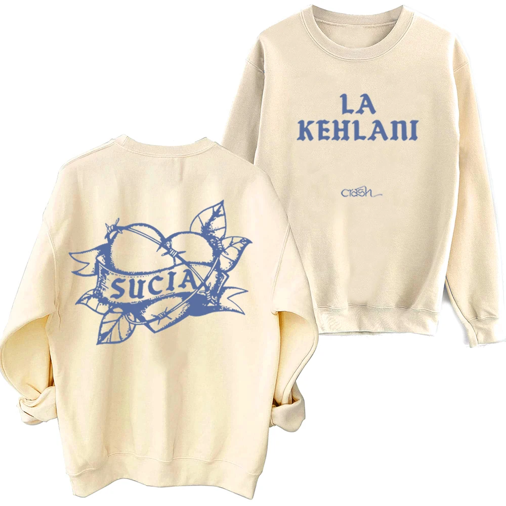 Kehlani Sucia Sweatshirt Crash Album Merch Fan Gift Harajuku Round Neck Oversize Hoodie