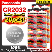 panasonic 20pcs 3v cr2032 dl2032 kl2032 5004lc sb t15 lithium button coin cell batteries for main board remote control toy