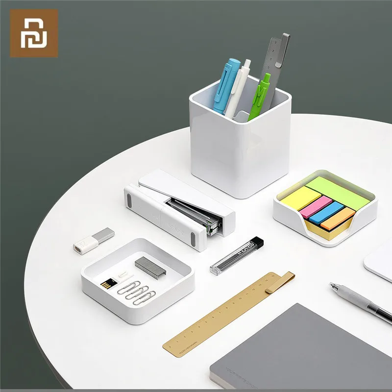 

Youpin KACO LEMO Desktop Storage Box Pen Holder Note Box Product Box 3 in 1 Assembly Simple Design Work Office Stationery