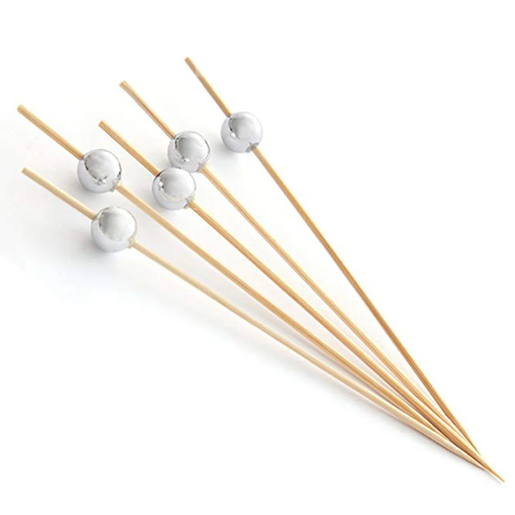 100 шт. креативные наборы для коктейлей зубочистки фруктов Delicatessen деревянные