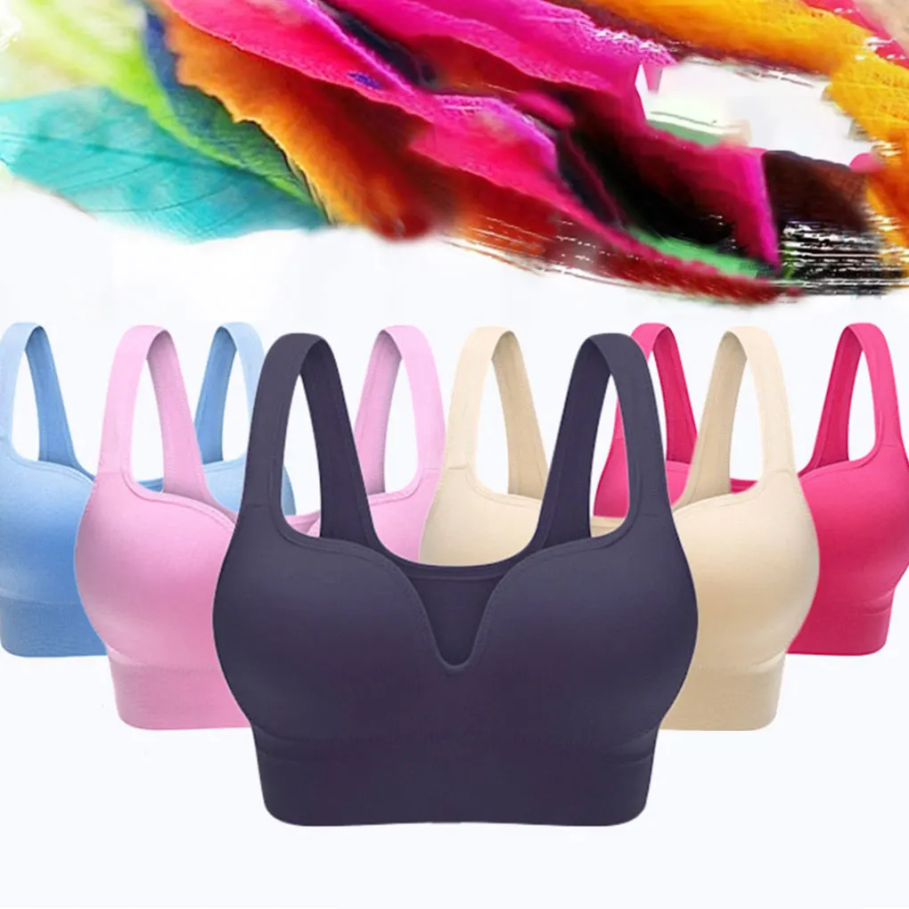 

Breathable Sexy Seamless Top Women Sports Bra High Impact For Gym Fitness Yoga Sportswear Tank Top Sport Push Up Bralette