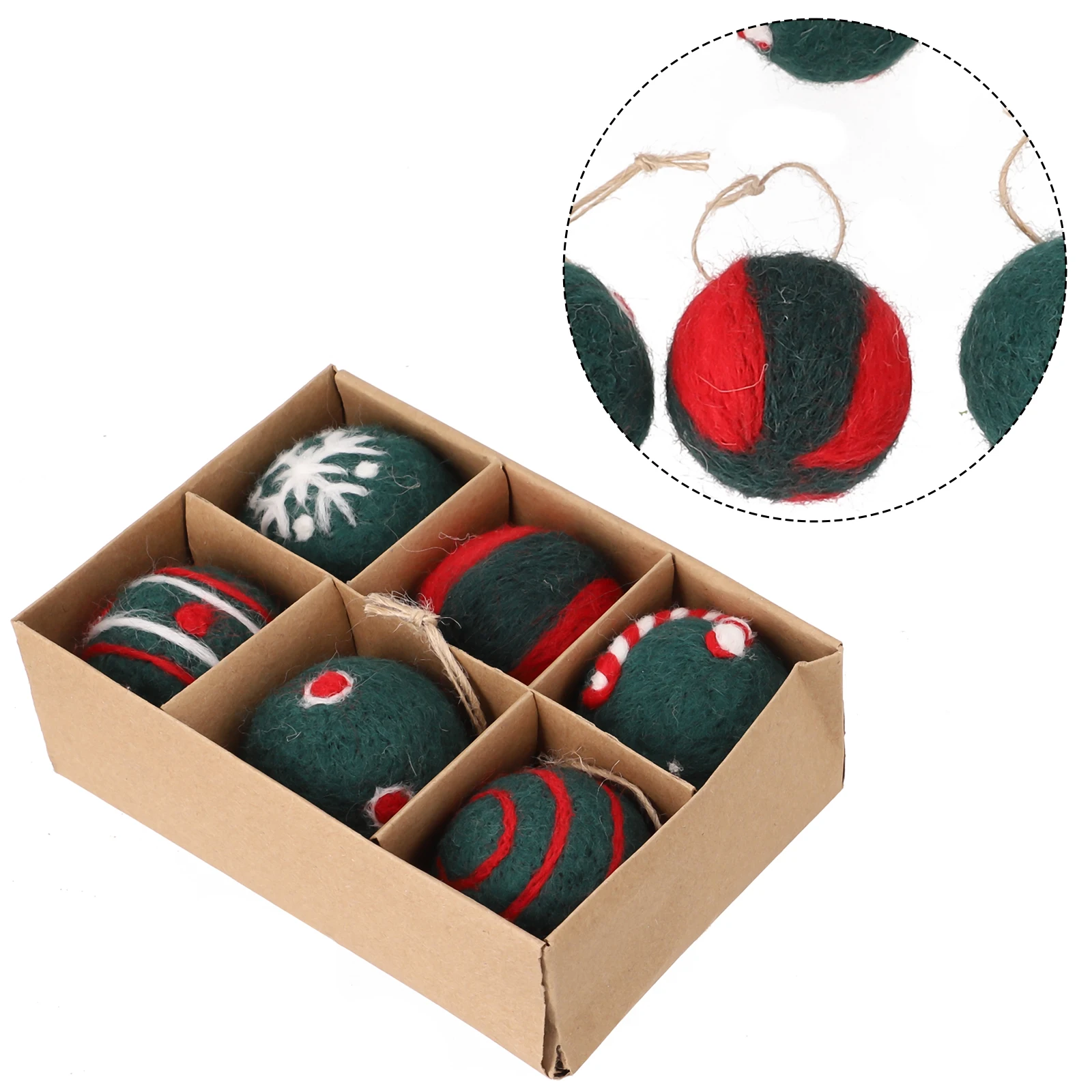 Шерстяной фетр снежинка украшение для рождественской елки шар сделай сам