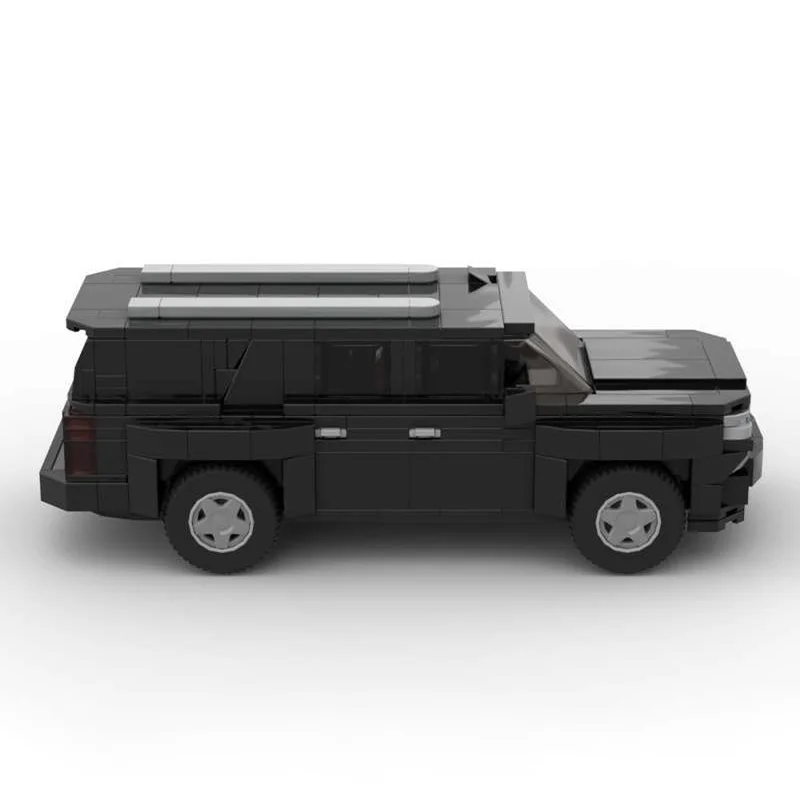 Набор строительных блоков MOC Bowtie Suburban Black Racing Series, 439 деталей, модель технического двигателя, научно-фантастическая серия, подарок для любителей пиратских приключений и космических путешествий (art.: 3920dc104bf06) - 3920dc104bf06