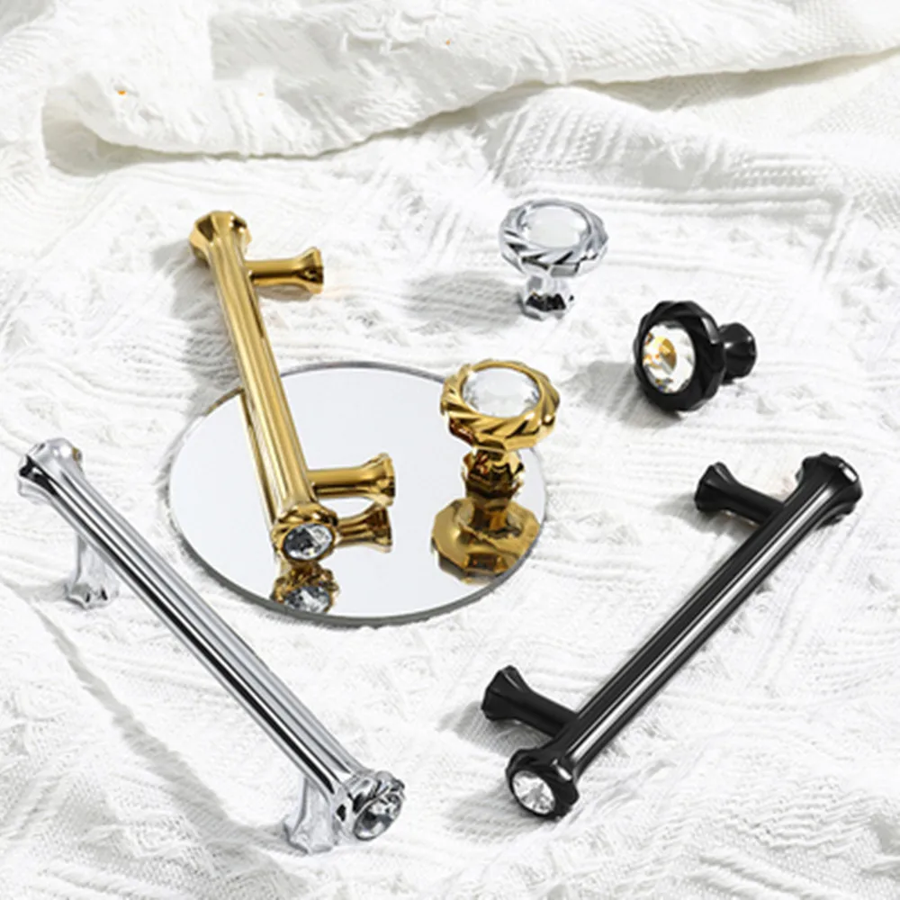 

192 320 мм модный роскошный хрустальный шкаф для шкафа винный шкаф дверная ручка серебряный золотой кухонный шкаф комод ручка ящика