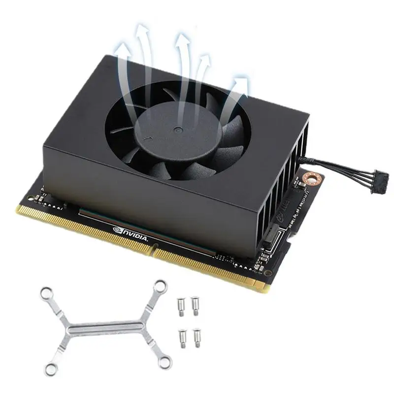 

Aluminum Radiator With Fan Official Cooling Fan For Xavier NX Speed-Adjustable With Elastic Bracket Height-Limited Screws