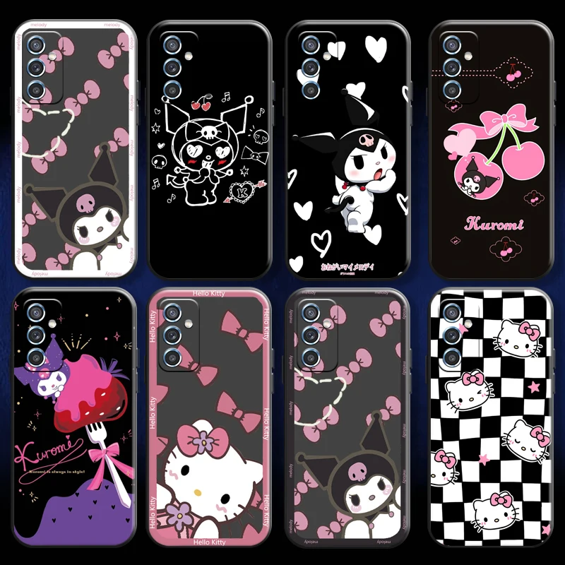 

Kulomi Hello Kitty 3D Print Cartoon For Samsung A20 A21 A22 4G 5G Phone Case Liquid Silicon Silicone Cover Carcasa Funda