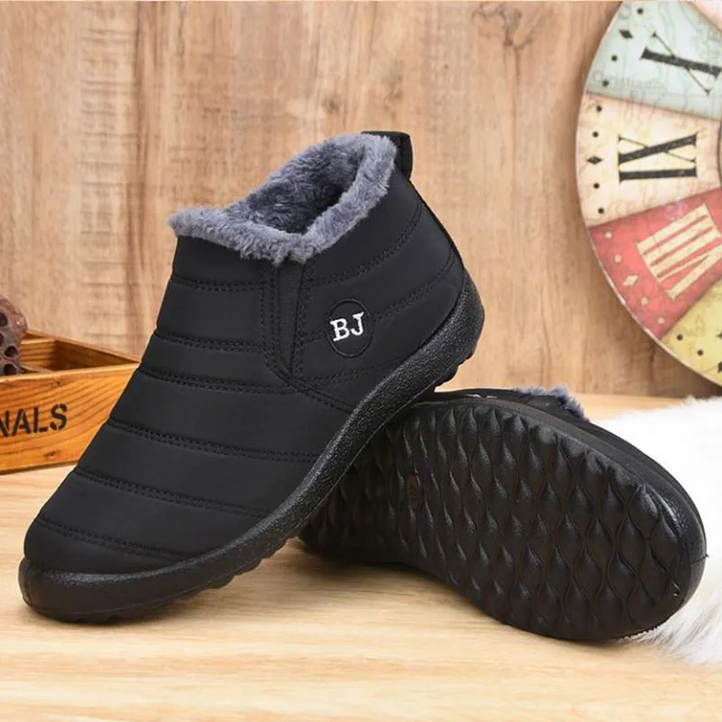 

Men's boots lightweight pair boots Women's snow boots waterproof winter shoes plus size 47 non-slip neutral ankle winter plush s