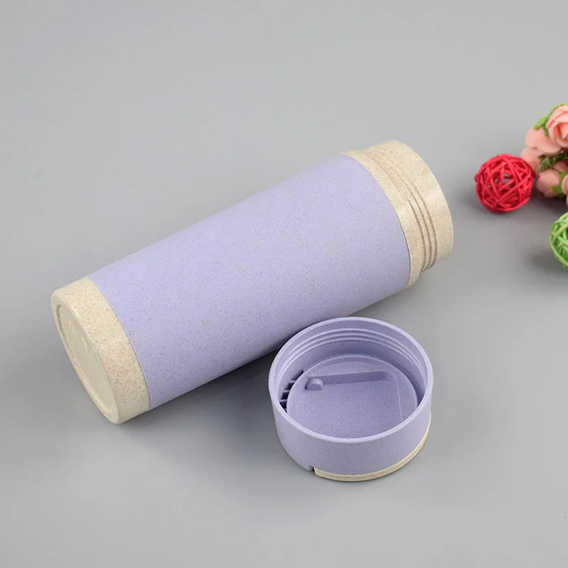 

Wheat Straw Unisex Water Water Bottles Double Layer Insulation Plastic Maixiang Double Best-selling hot ideas Water Bottles Sale