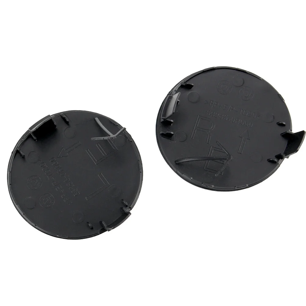 

Front Bumper Tow Hook Cover Cap 53285-0R060 53286-0R060 Black Plastic Left Accessories For Toyota RAV4 2013-2015