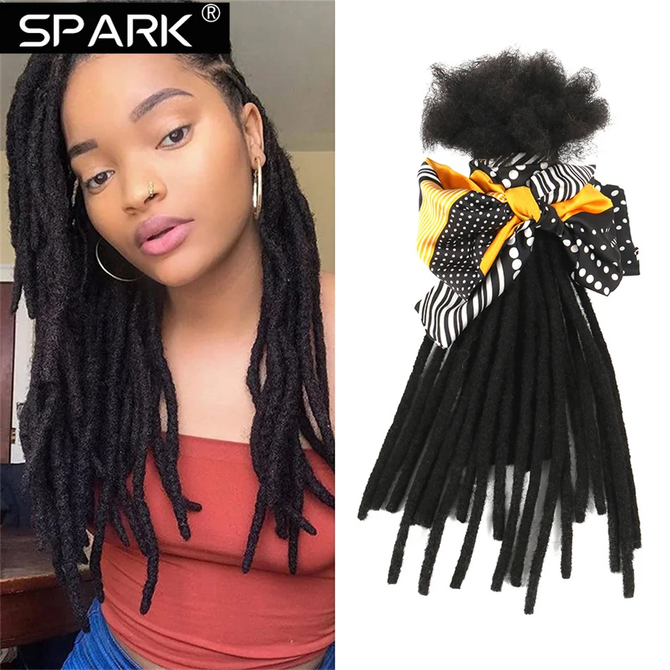 

SPARK человеческие волосы дреды наращивание волос крючком косички бразильские волосы Remy 20 прядей 4-240 дюймов человеческие пряди волос