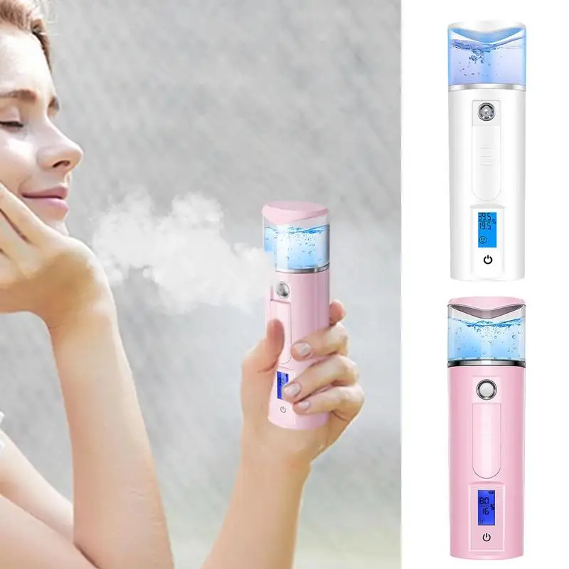 

Mini Facial Steamer Nano Mister Facial Steamer With Skin Analysis Humidifier Face Spray Bottle Mist Sprayer Moisturizer Steamer