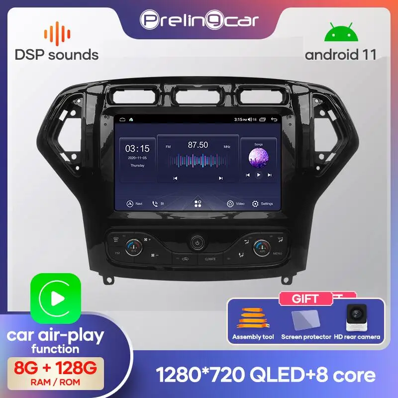 Автомагнитола Prelingcar 2 Din Android 10 0 без DVD мультимедийный видеоплеер GPS-навигация для