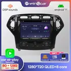 Автомагнитола Prelingcar, 2 Din, Android 10,0, без DVD, мультимедийный видеоплеер, GPS-навигация для Ford Mondeo 2007-2010, Восьмиядерный процессор, 4G