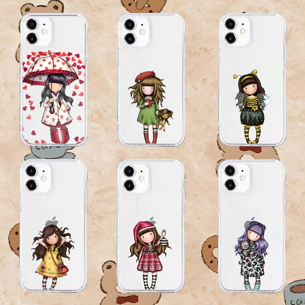 Прекрасный чехол для телефона S-Santoro G-Gorjuss Iphone 16 15 11 13 14 Pro Max Plus Xr Xs Se2020 12 mini