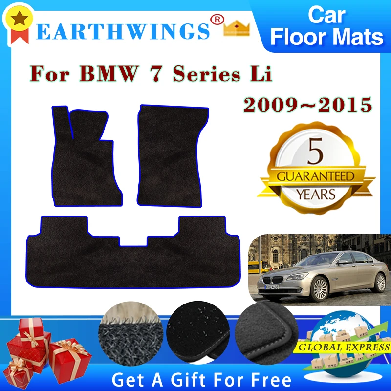 Car Floor Mats For BMW 7 Series F02 2012 2013 2014 2015 Carpets Rugs Parts Premium Custom Foot Pads Interior Auto Accessorise
