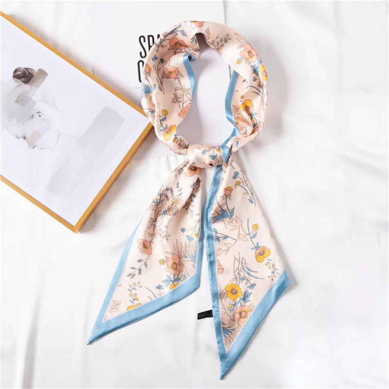 

Hot 2022 New Brand Women Scarf Spring Summer Silk Scarves Shawls And Wraps Lady Pashmina Beach Stoles Hijab Foulard