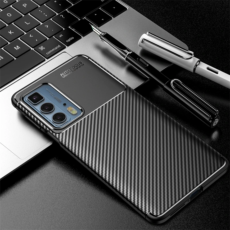 For Motorola Edge S Pro Case Bumper Anti-knock Silicone Carbon Fiber Back Cover For Motorola Edge S Pro Case For Moto Edge S Pro