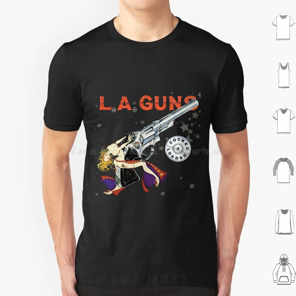 Rock N Roll Hard Rock Sleaze тяжелый металл, загруженная футболка премиум класса, футболка большого размера из 100% хлопка, жесткая Футболка L A Guns La Guns