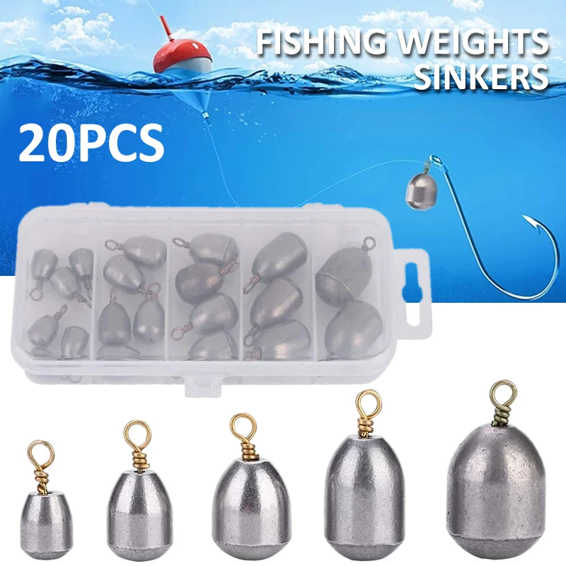 

Грузила рыболовная Нетоксичная, 7/10/14/20 г, 20 шт.