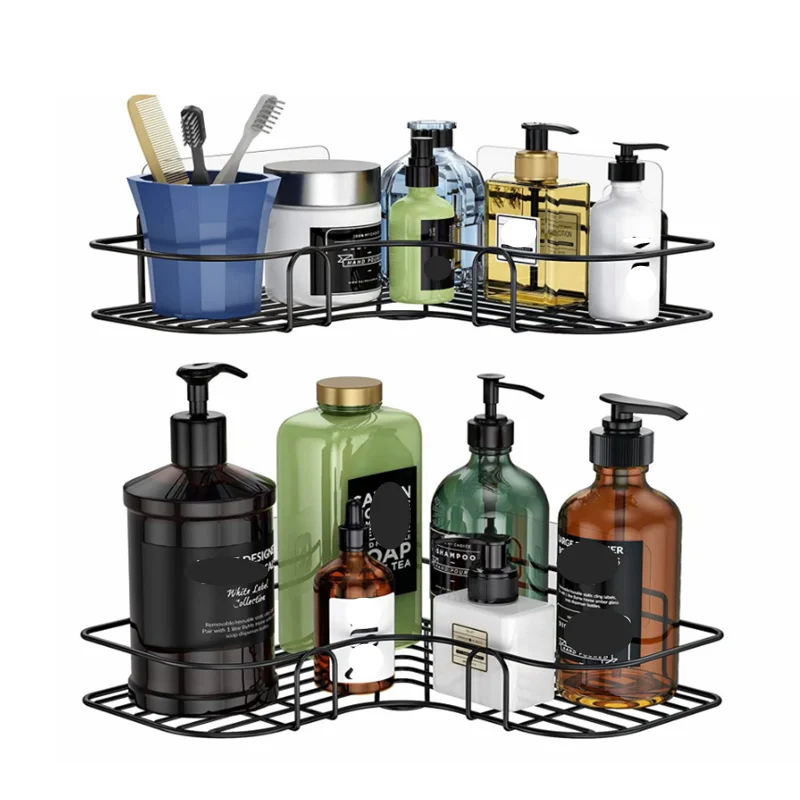 Полка для ванной комнаты кухонный органайзер полки угловая рамка железный