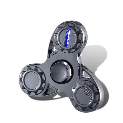 Зажигалка с USB-зарядкой зажигалка для сигар без газа игрушка пальцев гироскоп три