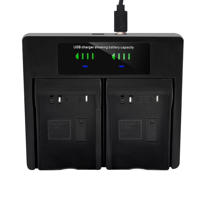 

BCX-1 USB LCD Dual Charger for Olympus OM-1 BLX-1 BLX 1 Battery
