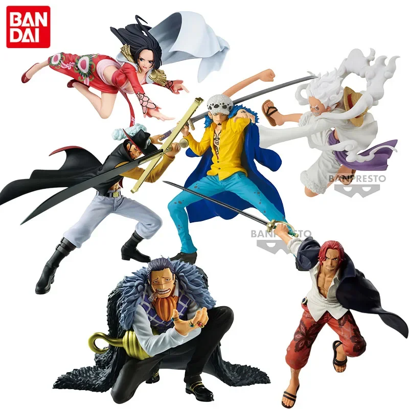Bandai натуральная BRC ONE PIECE аниме-фигурка Луффи Шанкс Хэнкок Михок Крокодиловое