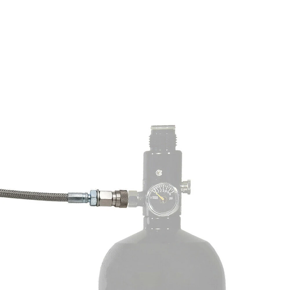 

Шланг шланг из нержавеющей стали 4500 PSI 60 дюймов 60 дюймов Bspp высокого давления для пейнтбола PCP серебристый, 1 шт.