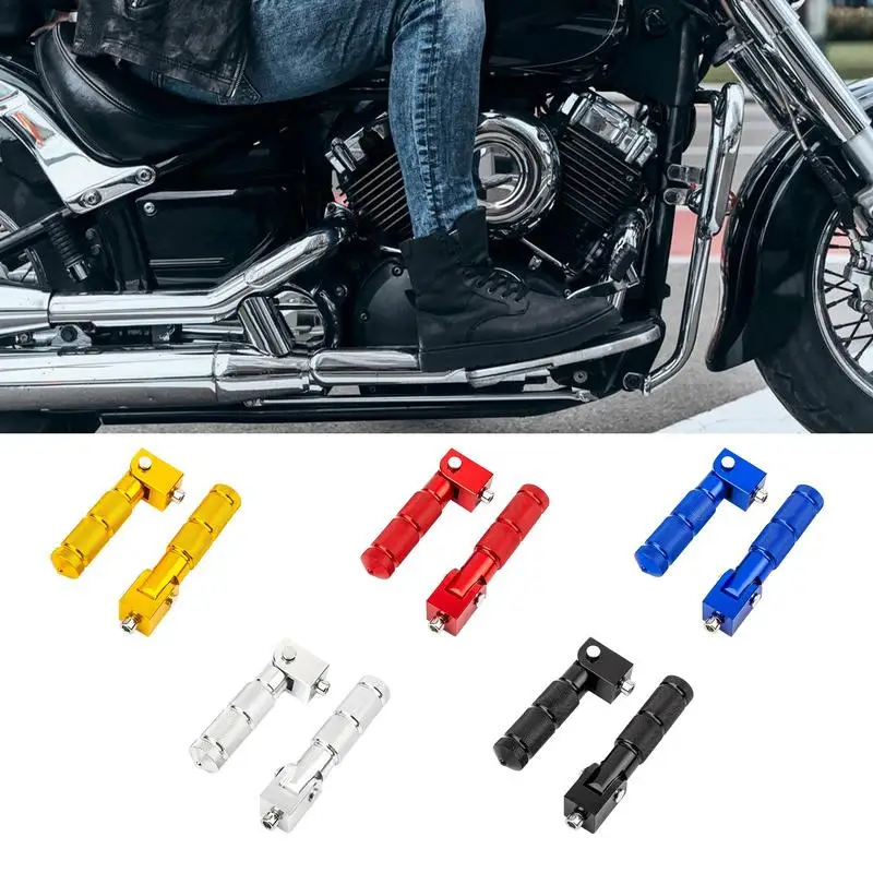 

Motorcycle Foldable Foot Pegs Universal Pedals Folded Footrest Anti-Skid Folded Footrest Degree Fixed Folding Passenger Pedal