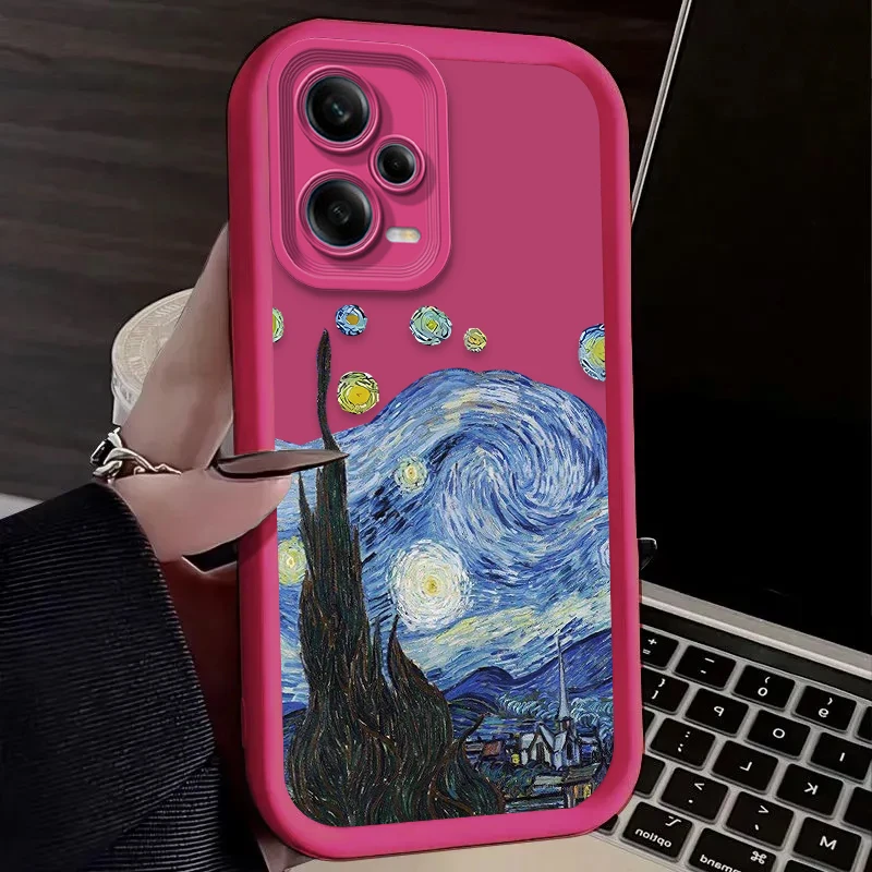 Чехол Art Van Gogh Landscape Oil для Xiaomi Redmi Note 14 13 12 11 Pro Plus 5G 12S 11S 10S 10 9 14C 13C 12C 4G A3 A3X