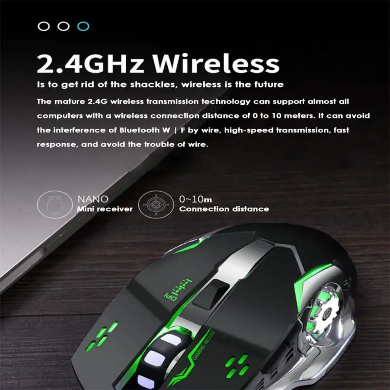 

T2 New Rechargeable Wireless Mouse, Office Game, Silent Matte Mouse, Laptop, Bluetooth Dual Mode Wireless Energy-saving Mouse