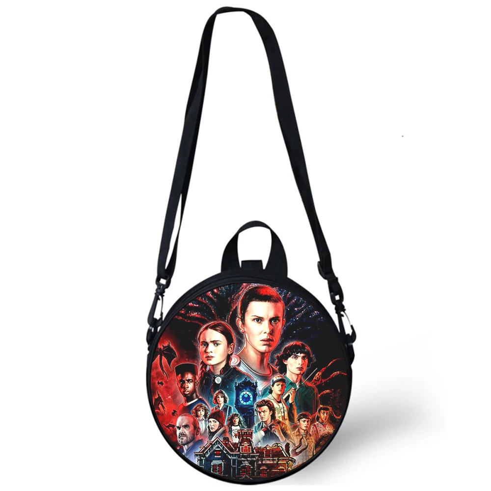 Stranger Things Child kindergarten Bag 3D Print Crossbody Shoulder Bags For School Women Mini Round Bagpacks Rugtas Bag