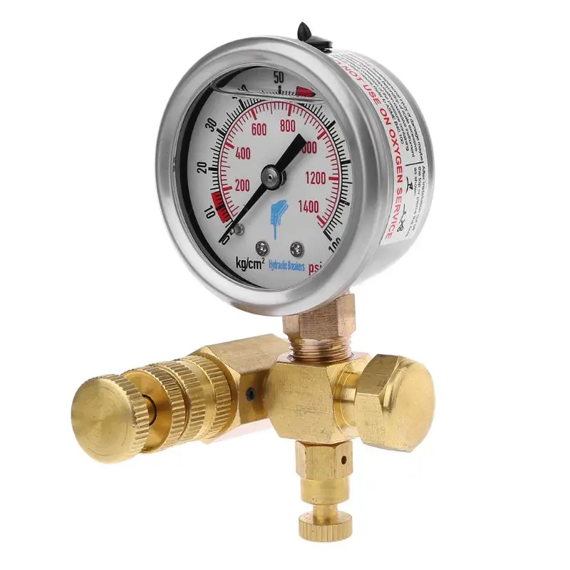 Зарядка азота для гидравлического молотка Soosan Furukawa манометра челнока